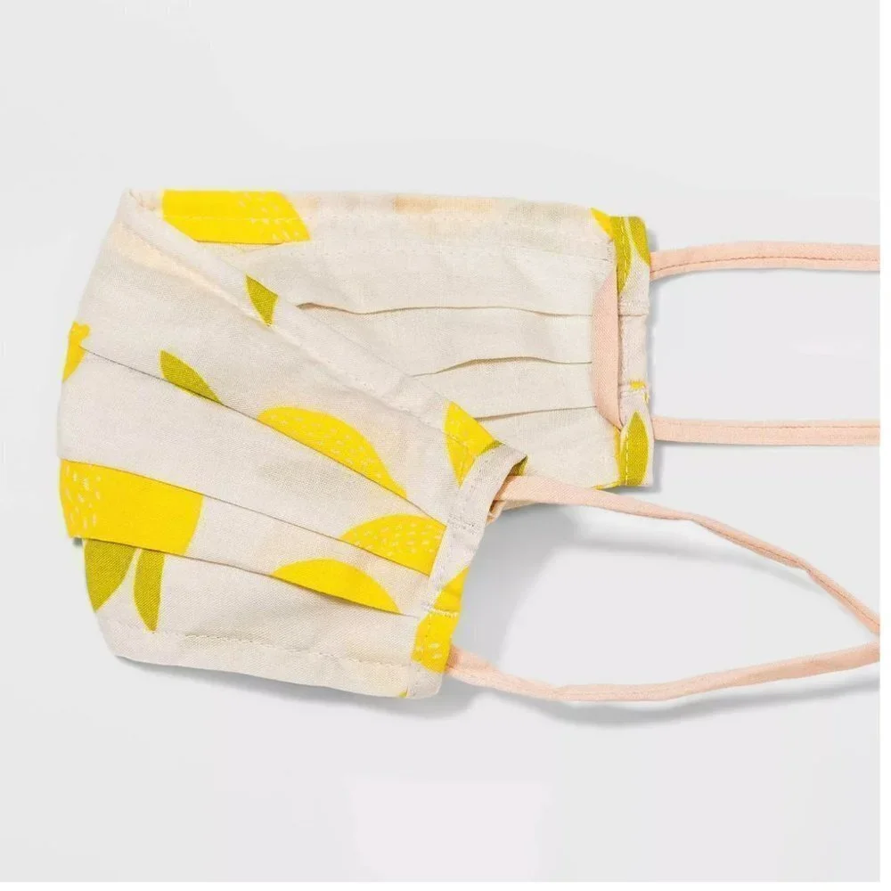 Wild Fable Fabric Mask Lemon Print Interchangeable
